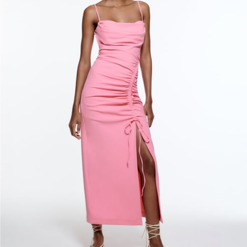 Pink zara dress